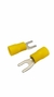 Terminal forquilha garfo Pre-isolado amarelo 4 a 6mm 10uni - loja online