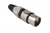 CONECTOR PLUG XLR CANON FEMEA PRETO 3 PINOS PROFISSIONAL - comprar online