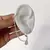 ARO CON CADENA Y DIJE ACERO BLANCO - CIRCULO