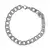 PULSERA AB ESLABON CHATO RAYADO T.3 9MM - 22CM