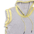 CHALECO GRIS SPORT CON HOODIE Y VIVOS AMARILLOS PINTADOS A MANO en internet