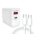 Carregador Completo 67W Turbo Entrada USB + USB-C Branco - comprar online