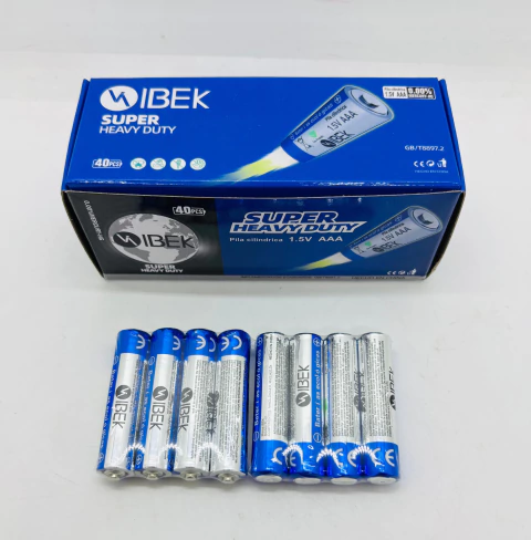CAJA X40 PILAS AAA IBEK TERMOSELLADAS (x4 pilas sueltas)