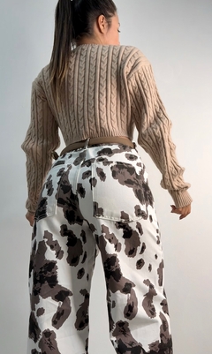 Jeans Baggy, estampado vaca Unisex - tienda online