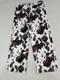 Jeans Baggy, estampado vaca - comprar online
