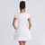 NIDANSSI-Vestido Bodycon com gola quadrada feminino A-LINE, Robes para festa, elegante vestido sexy, mini vestido de verão, branco, 2022 - loja online