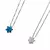 Cadenita de Plata Con Dije de Opalina "Maguen David" - Kol Judaica