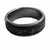 Anillo "Shemá Israel" Giratorio Negro de Acero - comprar online