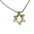 Cadenita con Dije "Maguen David" Rodio Dorado y Plateado en internet