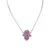 Image of Silver Chain With "Hamsa" Opaline Pendant
