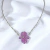 Cadenita de Plata Con Dije de Opalina "Hamsa" - comprar online