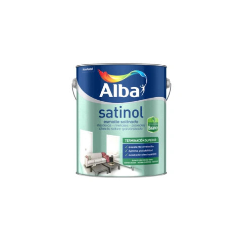 Esmalte Satinol Balance Satinado Negro 1 L Alba