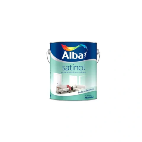 Esmalte Sintetico Satinado Blanco Satinol 1 L Alba