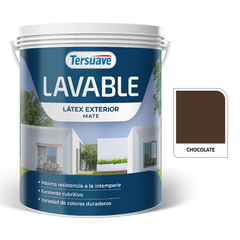 LATEX EXTERIOR LAVABLE MATE MARRON CHOCOLATE 4L