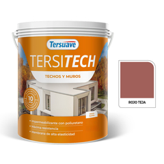 MEMBRANA LIQUIDA TECHOS Y MUROS TERSITECH ROJO TEJA SIN FIBRAS 4KG