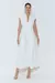 VESTIDO POLIESTER MIDI C/ DECOTE PROFUNDO E OMBREIRAS - comprar online