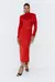 VESTIDO MIDI SCULPT GOLA ALTA - LEU RIBEIRO
