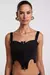 CROPPED POLIESTER ALÇA COM ZIPER FRONTAL - loja online