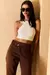 CALÇA JEANS CÓS TRANSVERSA WIDE LEG - LEU RIBEIRO