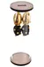 BRINCO CONVEXO DUO PRETO E DOURADO - LEU RIBEIRO