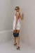 VESTIDO DRAPEADO LATERAL CANELADO - comprar online