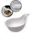 Cuenco Dispera de Cerámica – Blanco Elegante - Red Home