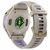 Relógio Garmin Forerunner 970 Dourado em titanio suave com pulseira branca translúcida índigo 010-02969-02 - Runner Tracker