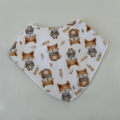 Burp Cloth + Babador - Estampa Pequena Raposa - comprar online