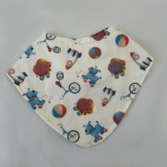 Burp Cloth + Babador - Estampa Brinquedos da Infância - comprar online