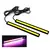 Fita de led para carro, 2 peças, à prova d'água, luz diurna, dc 12v, cob, sin - loja online