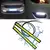 Fita de led para carro, 2 peças, à prova d'água, luz diurna, dc 12v, cob, sin - comprar online