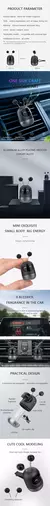 Ambientador de ar do carro auto criativo mini robô ventilação clipe parfum ar - loja online