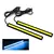 Imagem do Fita de led para carro, 2 peças, à prova d'água, luz diurna, dc 12v, cob, sin