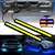 Fita de led para carro, 2 peças, à prova d'água, luz diurna, dc 12v, cob, sin