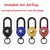 Para capa airtag com chaveiro, suporte airtag resistente à prova de choque, cha