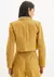 Blazer Cropped Transpassado na internet
