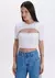 T-shirt Baby Look com Ombreiras Strass - comprar online