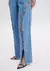 Calça Reta Jeans com Fenda Strass - comprar online
