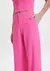 Calça Wide Leg Cintura Alta com Bolsos