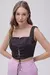 Top Corselet Com Ilhós