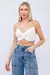 Top De Alças Liso Com Torção - comprar online