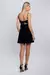 Vestido Curto Liso Com Passante No Decote - comprar online