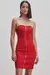 Vestido Curto Liso Com Zíper Frontal