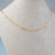 Colar choker folheado a ouro C 121