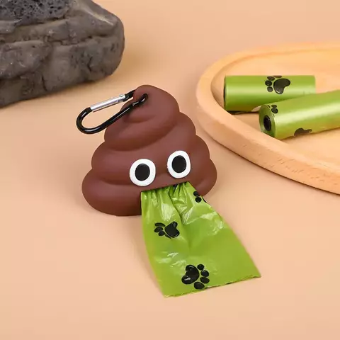 Porta Saco Plástico Emoji Cocozinho