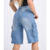 Bermuda baggy cargo celeste localizado - comprar online