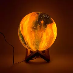 LÁMPARA VELADOR GALAXIA 3D LED 16 COLORES - SoLoMomentos
