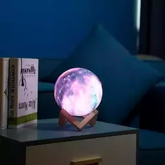 LÁMPARA VELADOR GALAXIA 3D LED 16 COLORES