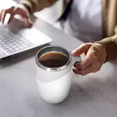 TAZA TÉRMICA CAFÉ CON BATIDORA ACERO INOXIDABLE - tienda online