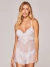Camisola em renda com Tule branco Coleção Noivas